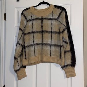 Window pane sweater